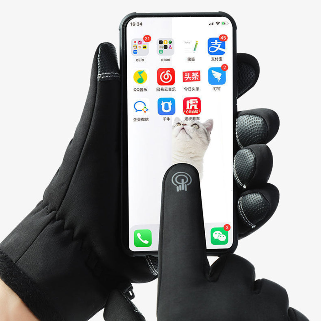 Pack Hiver Cagoule a Capuche et Gants Thermiques Chaudes