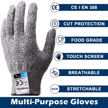 Gant de Protection Anti-Coupure Gant de Sécurité de Niveau 5 – قفازات المقاومة للقطع