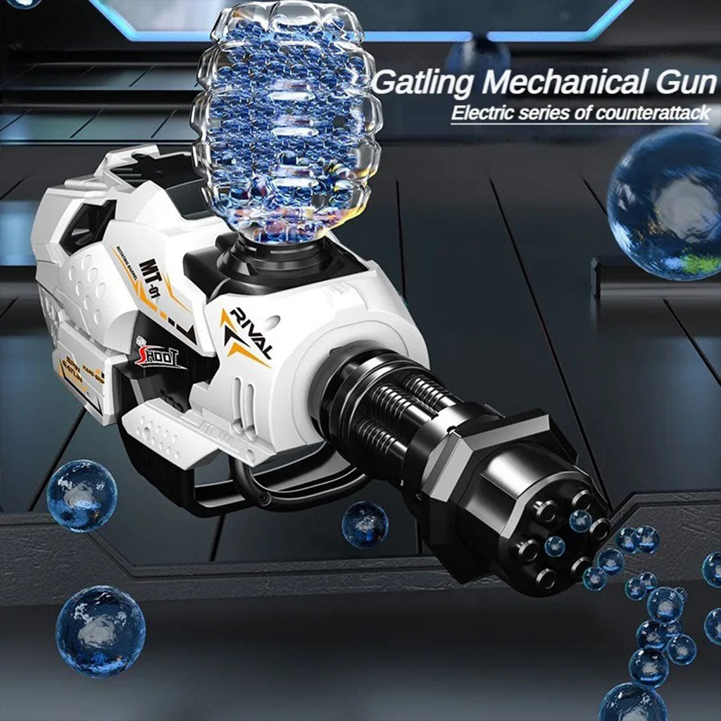 Gatling Canon Mécanique Pistolet à à Billes en Gel en Rafale – مسدس الطلقات الكريستالية