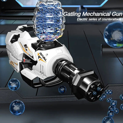 Gatling Canon Mécanique Pistolet à à Billes en Gel en Rafale – مسدس الطلقات الكريستالية