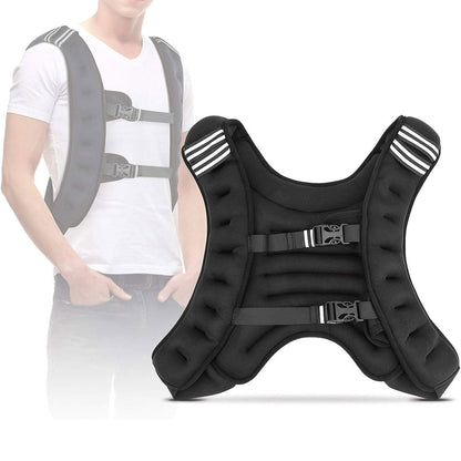 Gilet lesté d’entrainement 5KG réglable avec bretelles élargies – صدرية تدريبات للمحترفين