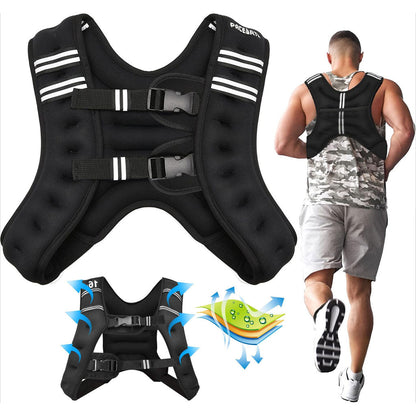 Gilet lesté d’entrainement 5KG réglable avec bretelles élargies – صدرية تدريبات للمحترفين تنزوت