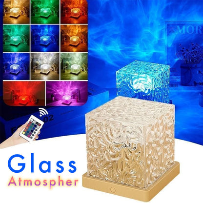 Lumière à motif d’eau dynamique USB Veilleuse Rotative