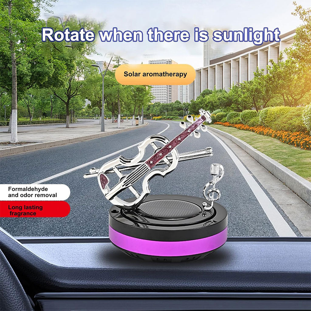 Diffuseur de parfum pour voiture aspect violon rotatif – موزع العطر في السيارة