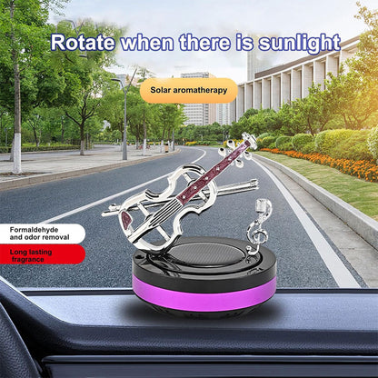 Diffuseur de parfum pour voiture aspect violon rotatif – موزع العطر في السيارة