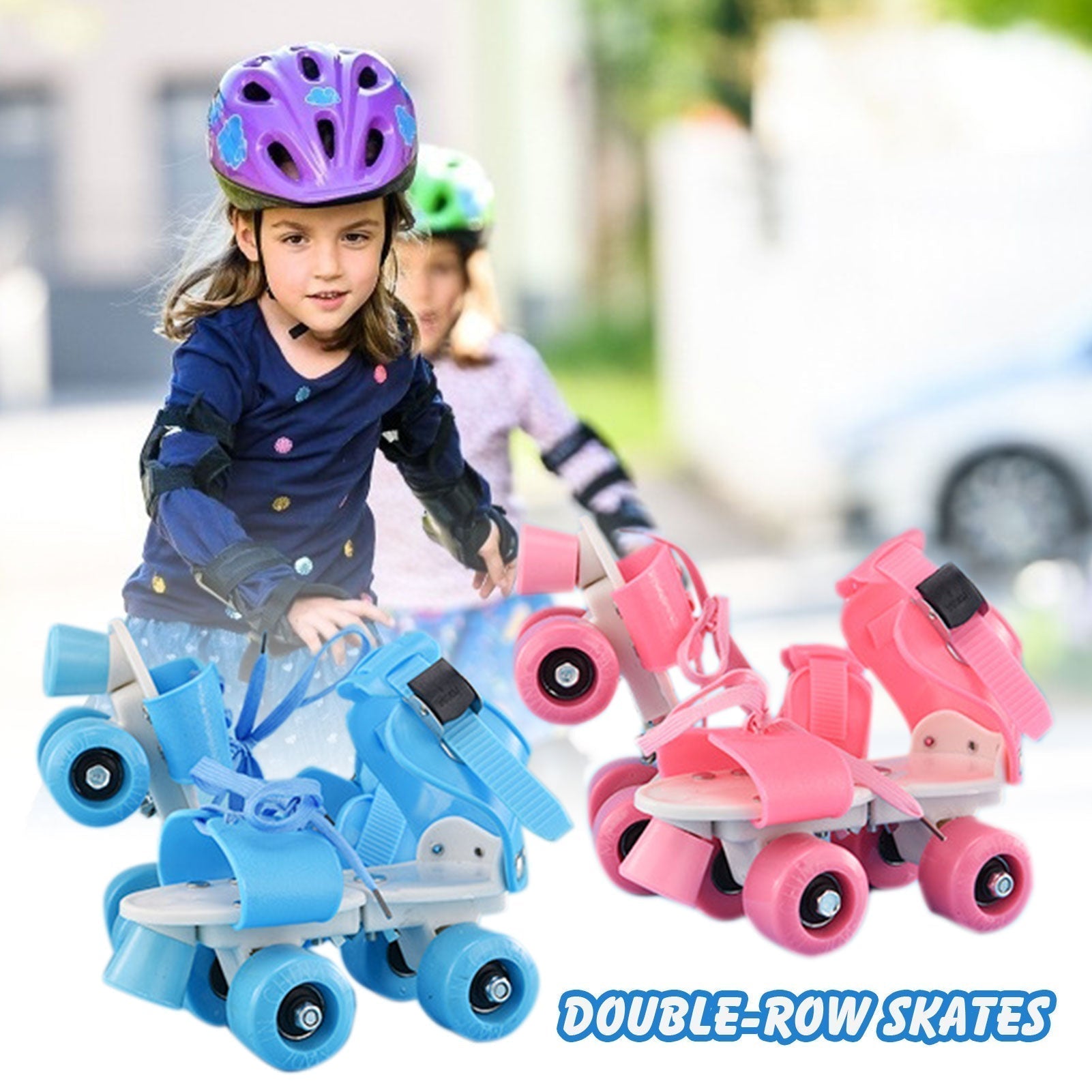 Patins à Roulettes Réglables Pour Enfants حذاء التزلج على 4 عجلات تنزوت