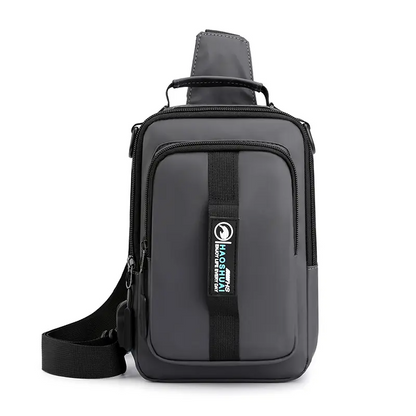 Sacoche Oxford imperméable multifonctionnel avec Sortie De charge usb pour hommes V3