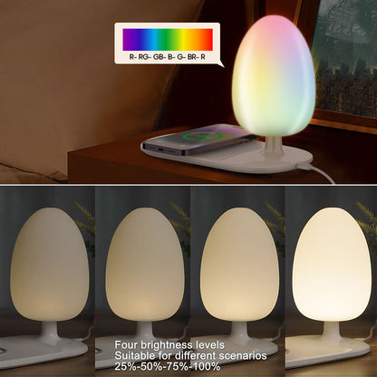 Veilleuse à luminosité réglable, chargeur de téléphone sans fil LDNIO Y3