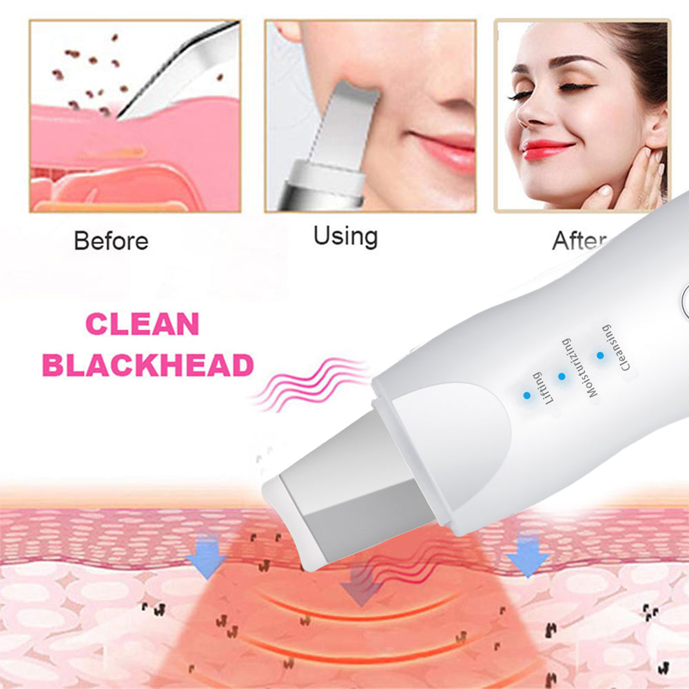 Pack de Beauté Appareil Ultrasonic purificateur points noir et Rasoir Electrique 4en1