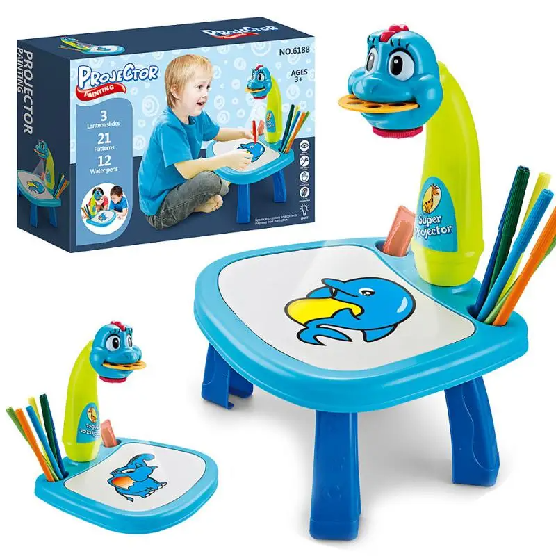 Projecteur à LED pour Enfant avec Table de Dessin Artistique تنزوت