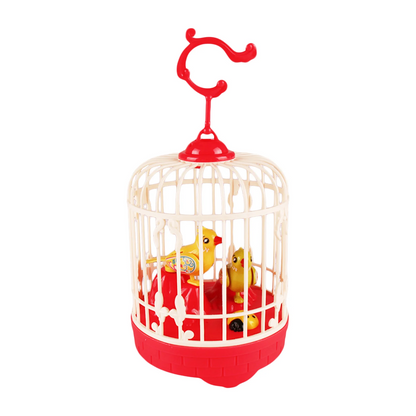 Cage à oiseaux Jouet éducatif d'enregistrement vocal avec de la musique et de la lumière - لعبة قفص عصافير لطيفة تعليمية للتسجيل صوتي مع الموسيقى والضوء