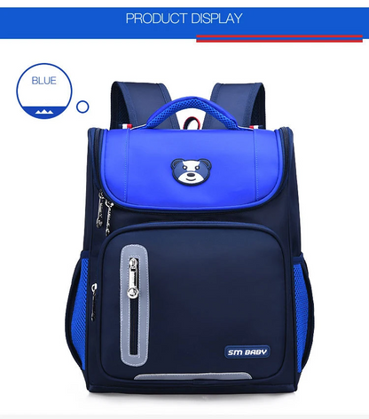 Sac à Dos orthopédique d’école primaire pour Enfant Garçon et Fille Étanche – Bleu