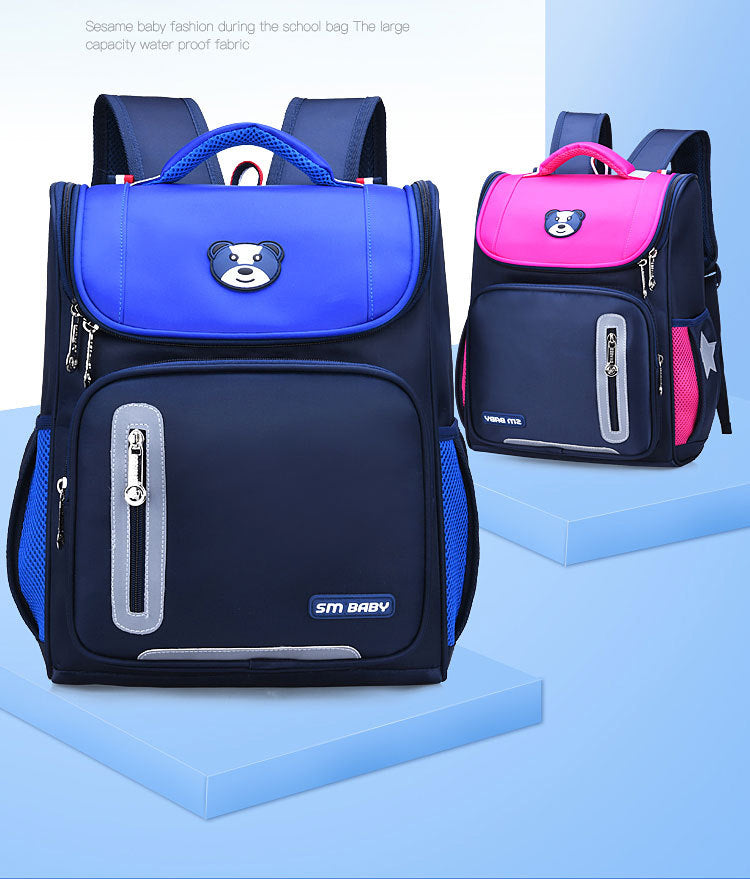 Sac à Dos orthopédique d'école primaire pour Enfant Garçon et Fille Étanche