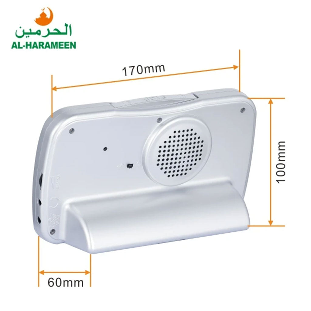Horloge islamique numérique Azan Al-Haramee HA-3007 – ساعة منبه وأوقات الصلاة