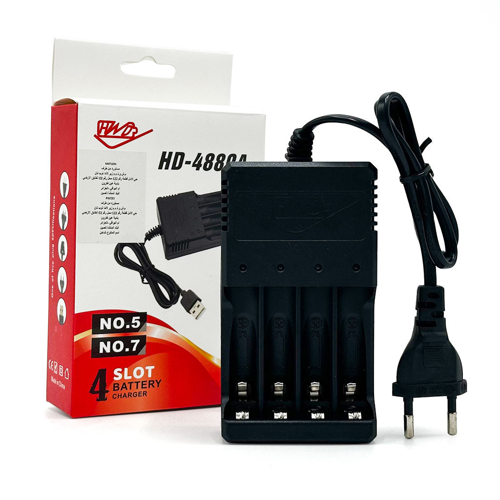 Chargeur de batterie pour piles AAA/AAA 1.2 V – شاحن بطاريات