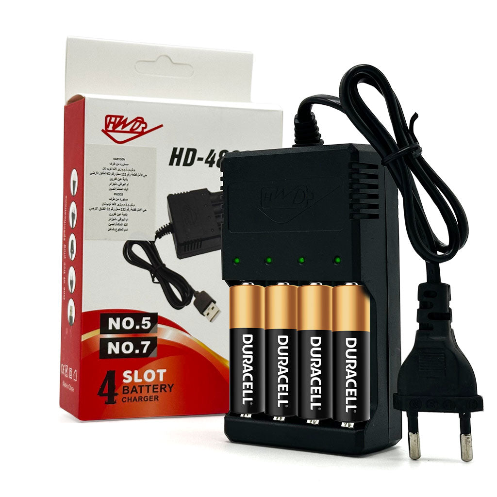 Chargeur de batterie pour piles AAA/AAA 1.2 V – شاحن بطاريات تنزوت