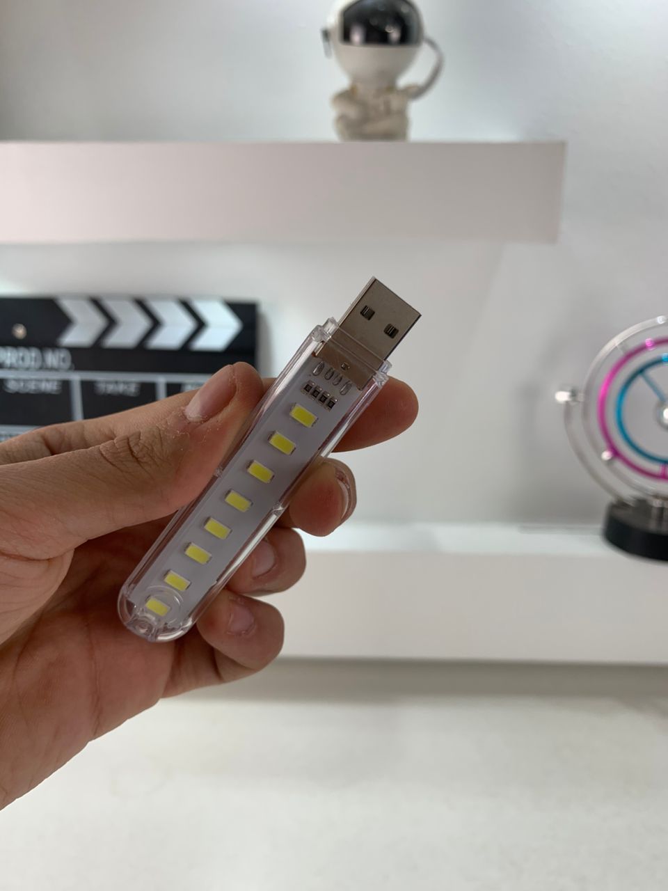 Porte Clé Mini-Lampe à LED USB – مصباح محمول بحجم صغير