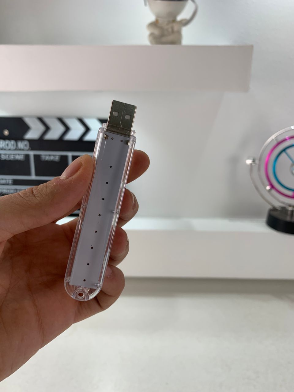 Porte Clé Mini-Lampe à LED USB – مصباح محمول بحجم صغير