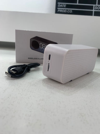 Haut Parleur Bluetooth et Réveil de bureau à LED numérique forme rectangulaire – مكبر صوت ومنبه إلكتروني