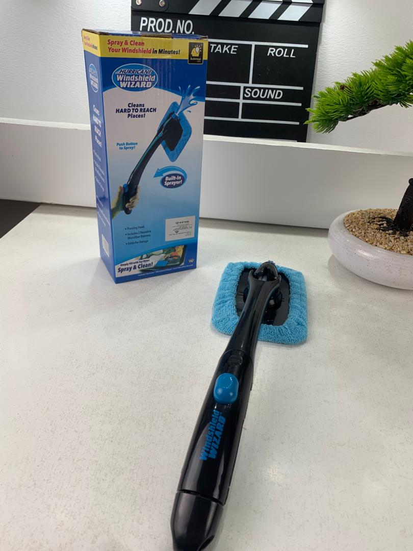 Hurricane Nettoyant pour Vitres en Microfibre avec Spray – منظف زجاج مع أداة رش