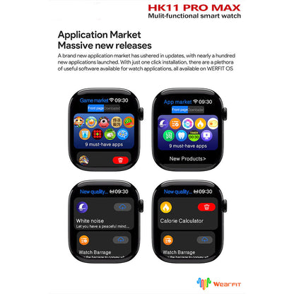 HK11 PRO MAX GEN2 Smart Watch 46mm avec Deepseek Ai – ساعة ذكية بخاصة الذكاء الإصطناعي