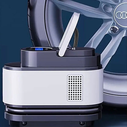 Compresseur d’Air Portable 12V 150 PSI Câble 2,8 m avec Éclairage LED – جهاز نفخ العجلات للسيارة