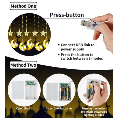Lampe Décorative Ramadan &amp; Eid 3m 10pcs – مصابيح رمضان والعيد