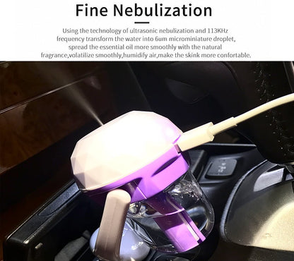humidificateur d'air à vapeur 2en1 Usb Charger pour voiture
