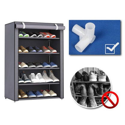 Armoire Chaussures 5 niveaux étagères 15 paires ou plus très pratique pour Salon, Chambre et Entrée
