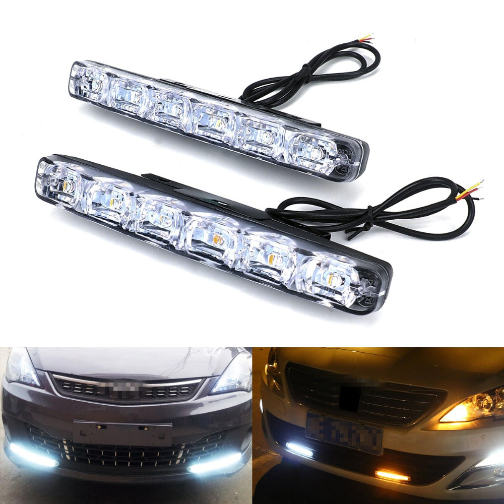 Feux de jour anti-brouillard Standard pour voiture 2 pcs ,10 led - تنزوت