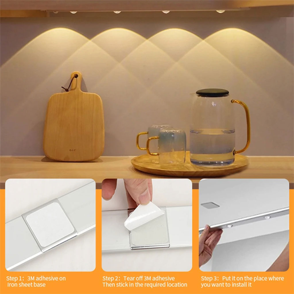 Lampe LED Rechargeable avec Détecteur De Mouvement Intérieur 3 Modes – مصباح مناطق ضيقة بعدة أوضاع