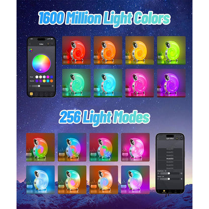 Lampe de Table avec Haut-parleur Bluetooth RGB – مكبر صوت ومنبه على شكل محارة