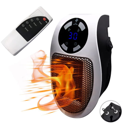 Mini Chauffage Mural Électrique 500W + Télécommande – سخان كهربائي صغير للحائط - تنزوت