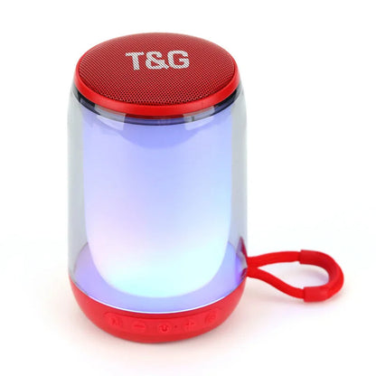 T&G Haut-parleur Bluetooth 5.3 à pulsation d'ambiance LED RGB
