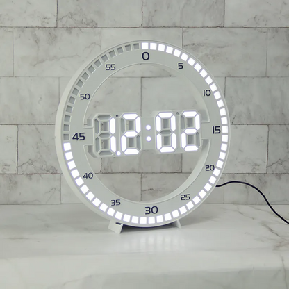 Horloge murale numérique 3D