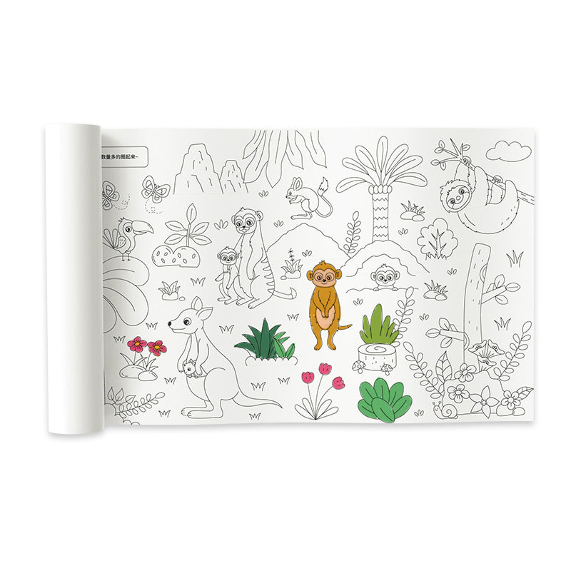 Rouleau de papier à colorier pour enfants 500*30 - ورق تلوين للأطفال