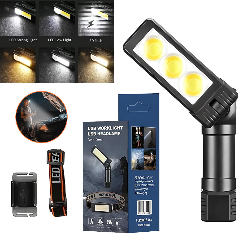Lampe de Poche LED Portable et Réflecteur 20W تنزوت