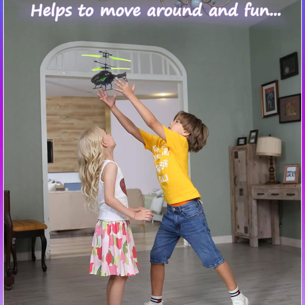 Hélicoptère Rechargeable avec Capteur Infrarouge pour Enfants – طائرة هيليكوبتر لاسلكية للأطفال