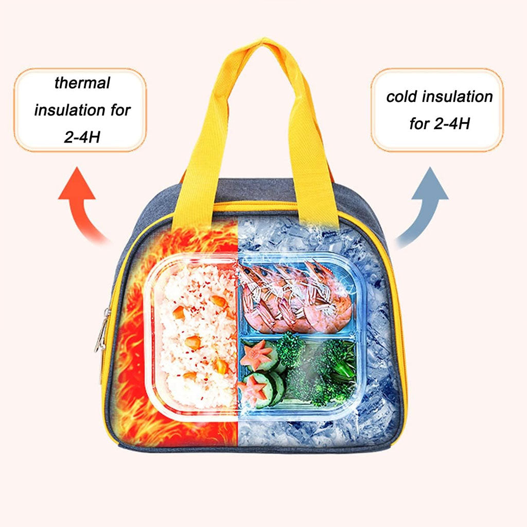 Sac à lunch isotherme portable facile à transporter – حقيبة غداء محمولة
