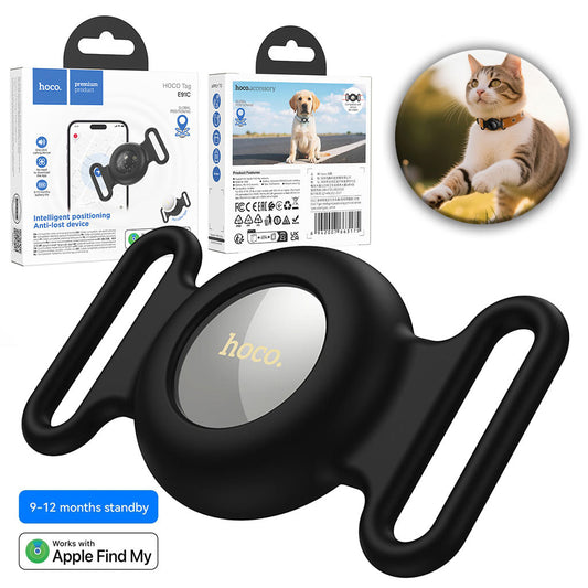 Airtag Dispositif anti-perte de positionnement type collier pour animal de compagnie E91C – جهاز تحديد المواقع تنزوت