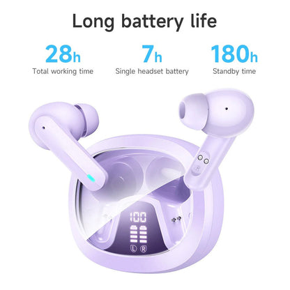 Écouteurs sans fil Bluetooth 5.3 HOCO EQ6 Purple – سماعات لاسلكية أصلية