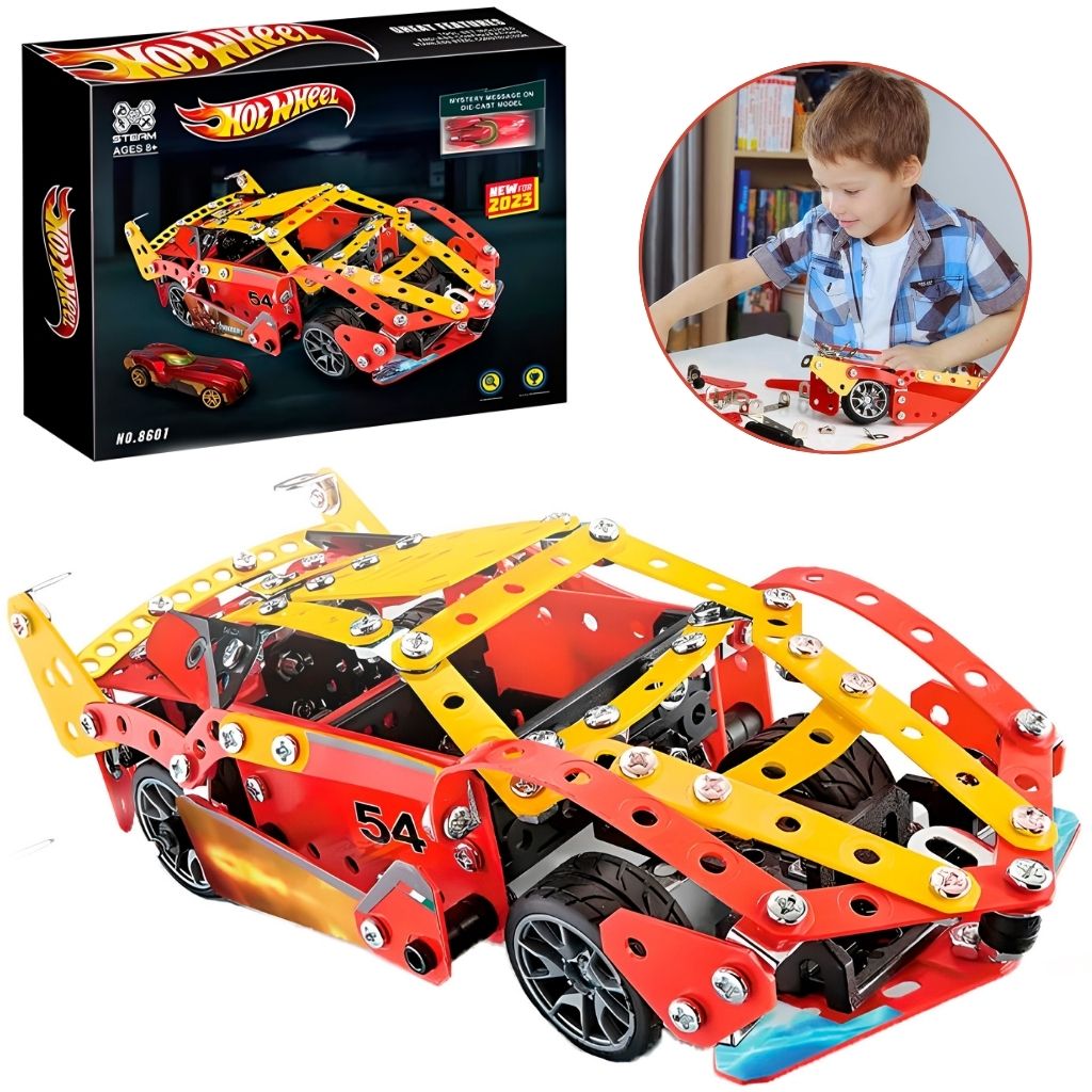 Kit de Construction Métallique Voiture de Sport HotWheel - مجموعة بناء سيارة رياضية تنزوت