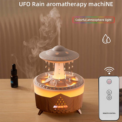 Lampe d’humidification par gouttelettes d’eau 350ML ultrasonique, avec télécommande تنزوت