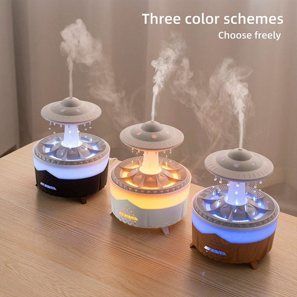 Lampe d’humidification par gouttelettes d’eau 350ML ultrasonique, avec télécommande