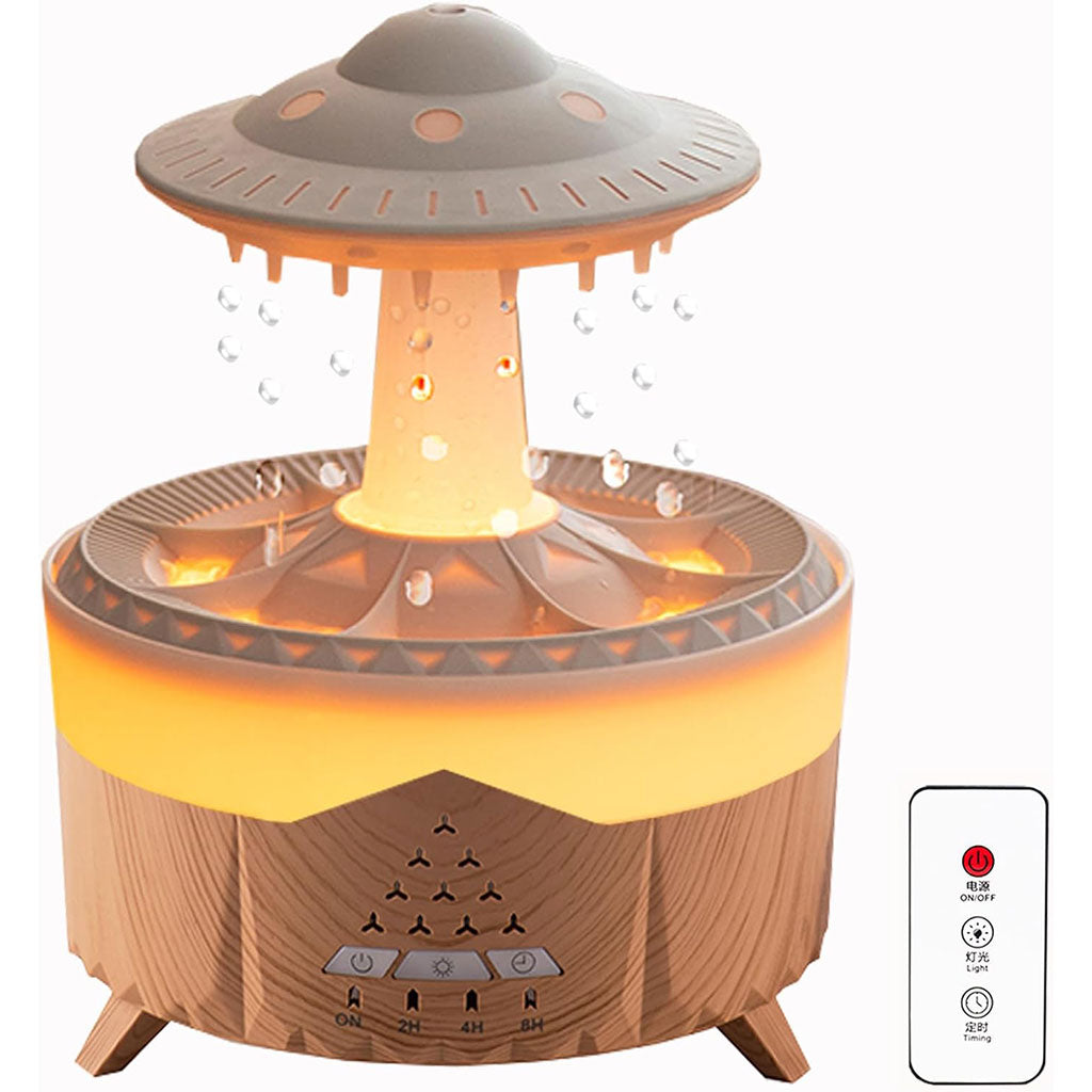 Lampe d’humidification par gouttelettes d’eau 350ML ultrasonique, avec télécommande