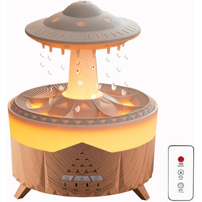 Lampe d’humidification par gouttelettes d’eau 350ML ultrasonique, avec télécommande