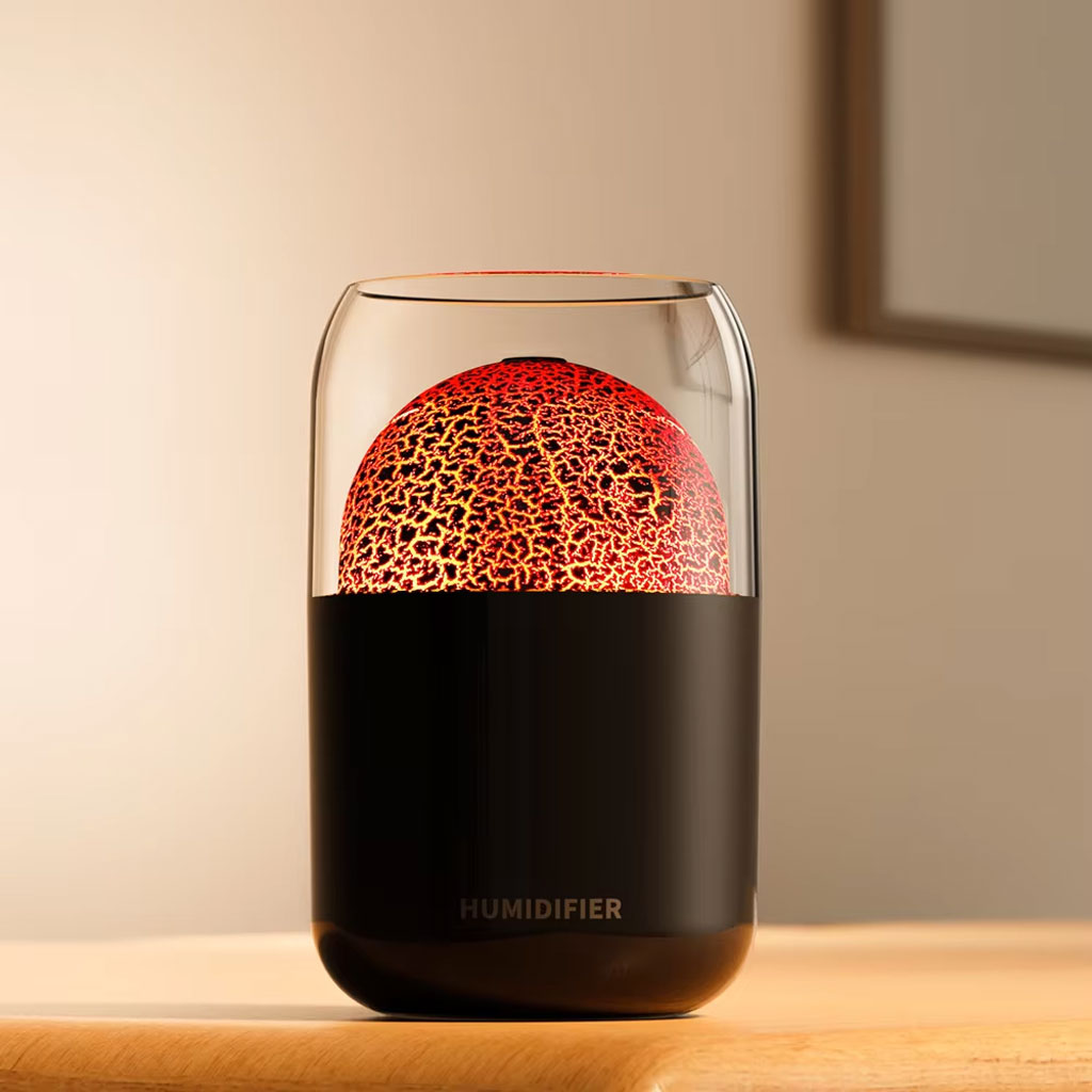 Diffuseur d’arômes Effet Volcan Lumineux 300ML