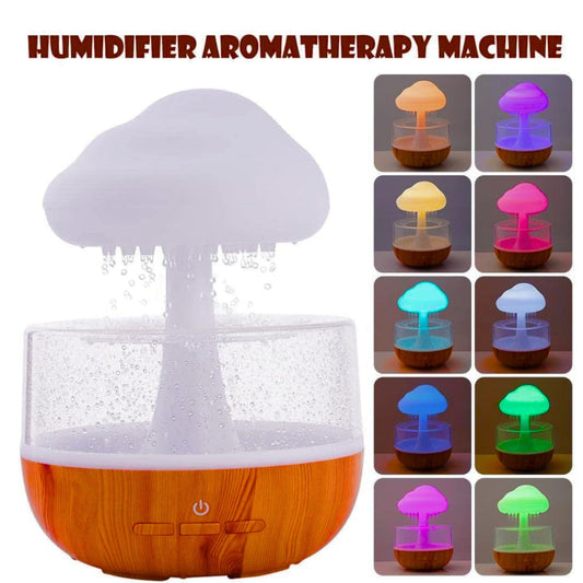 Humidificateur créatif en forme de nuage de pluie 7 couleurs 280ml - تنزوت