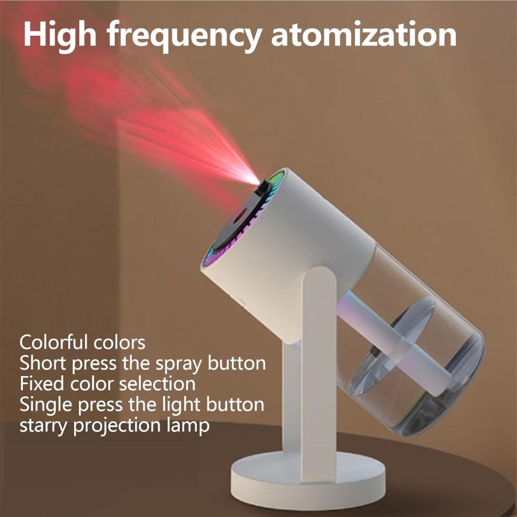 3en1 Humidificateur avec Projecteur d'Étoiles Galaxie – مرطب جو مع عارض نجوم