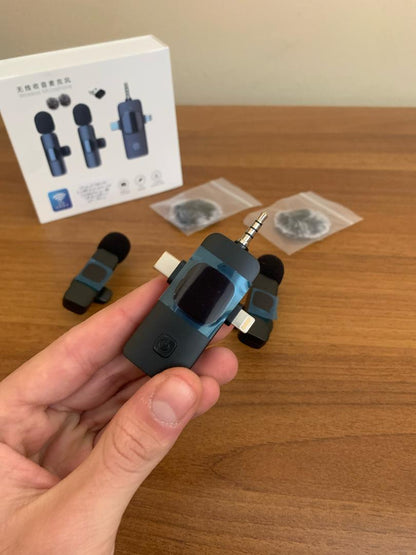 Microphone cravate sans fil 3 en 1 Plug and Play avec puce de réduction du bruit – ميكروفون لاسلكي